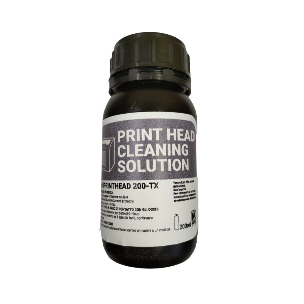 Liquid for cleaning textile ink head